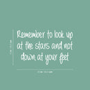 Vinyl Wall Art Decal - Remember To Look Up - 15" x 25" - Trendy Positive Inspirational Fun Quote Sticker For Home Bedroom Living Room Playroom School Office Coffee Shop Decor 4