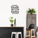 Vinyl Wall Art Decal - I'm Not Drunk I'm Full Of Holiday Spirit - 22" x 18" - Funny Lovely Christmas Seasonal Joke Quote Sticker For Kitchen Restaurant Coffee Shop Bar Storefront Decor 2
