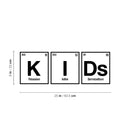 Vinyl Wall Art Decal - Kids Formula - Trendy Cool Chemistry Element Design Sticker For Home Kids Room Nursery Living Room Playroom Kindergarten Daycare Decor 4