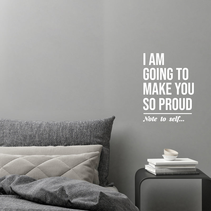 Vinyl Wall Art Decal - Note To Self Relax - 9" x 25" - Modern Inspirational Self Esteem Meditate Quote Sticker For Home Bedroom Work Office Living Room Decor 2