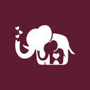 Vinyl Wall Art Decal - Love Elephant- 4" x 6" - Cute Animal Design Quote Bumper Sticker For Car Window Thermos Coffee Mug Luggage Office Notebook Laptop Decor 1