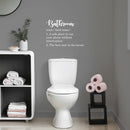 Vinyl Wall Art Decal - Bathroom. A Safe Place To Use Your Phone Without Interruption - 16" x 23" - Trendy Funny Joke Quote Sticker For Office Restaurant School Home Bathroom Decor 2