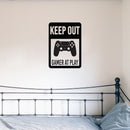 Vinyl Wall Art Decal - Keep Out Gamer At Play - Trendy Lovely Funny Positive Quote Sticker For Home Bedroom Kids Room Playroom Gaming Room Daycare School Office Decor 2
