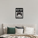 Vinyl Wall Art Decal - Keep Out Gamer At Play - 24" x 17" - Trendy Funny Motivational Positive Control Console Design Sticker For Home Kids Room Door Playroom  Classroom Office Decor 3