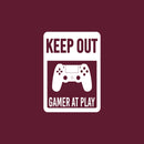 Vinyl Wall Art Decal - Keep Out Gamer At Play - 24" x 17" - Trendy Funny Motivational Positive Control Console Design Sticker For Home Kids Room Door Playroom  Classroom Office Decor 1