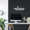 Vinyl Wall Art Decal - Gamers Never Die They Respawn - 9" x 25" - Trendy Quote Heart Design Sticker For Home Office Living Room Gamer Teen Bedroom Kids Room Mirror Decor 2