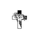 Vinyl Wall Art Decal - Jesus Cross - Shape Trendy Inspirational Spiritual Religious Sticker For Home Office Church Living Room Bedroom Decor 5