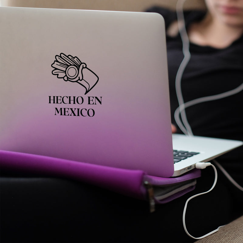 Vinyl Wall Art Decal - Hecho En México - 6" x 5" - Trendy Inspiring Positive Cool Design Quote Sticker For Office Notebooks Laptops Mugs Thermos Cars Bumpers Windows Decor 2