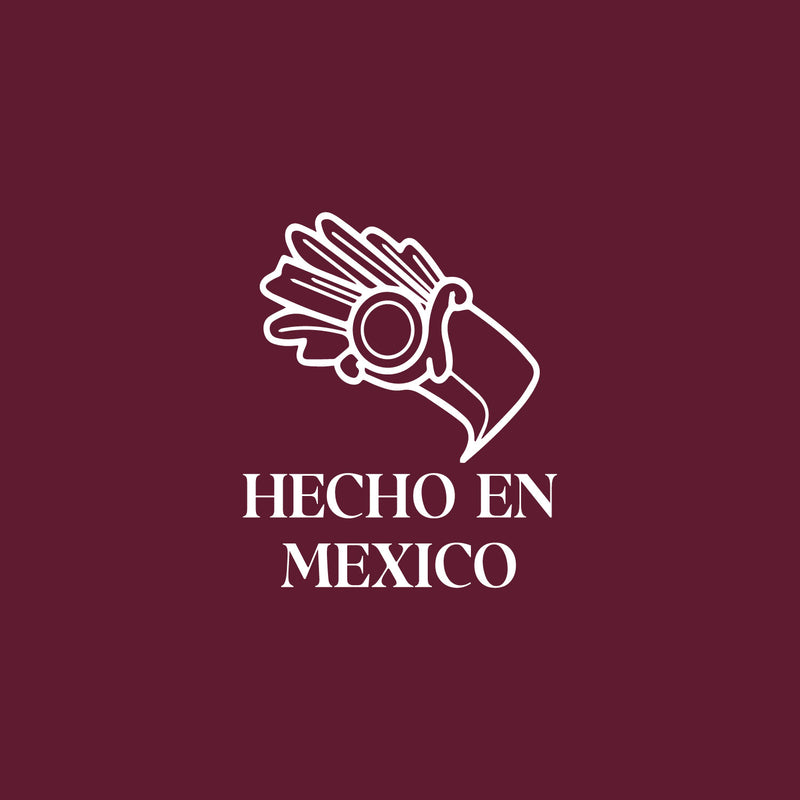 Vinyl Wall Art Decal - Hecho En México - 6" x 5" - Trendy Inspiring Positive Cool Design Quote Sticker For Office Notebooks Laptops Mugs Thermos Cars Bumpers Windows Decor 1