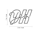 Vinyl Wall Art Decal - Oh Yes - 10" x 24" - Trendy Inspirational Good Vibes Cool Design Quote Sticker For Home Bedroom Living Room Classroom Office Coffee Shop Decor 4