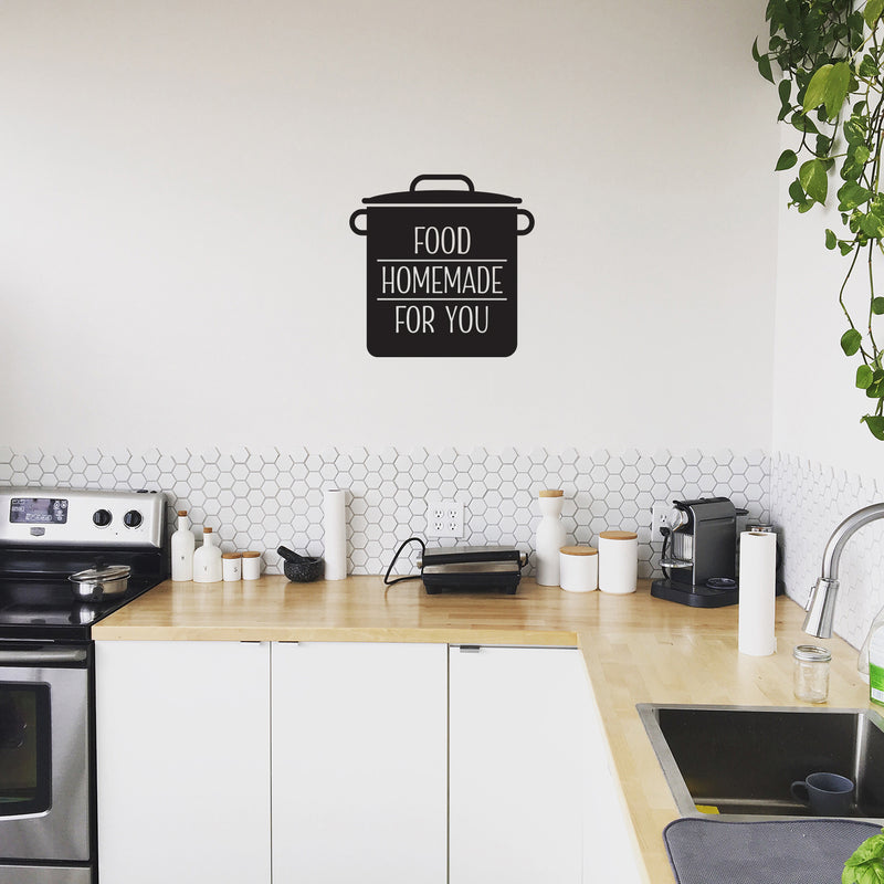 Vinyl Wall Art Decal - Food Homemade For You - 16. - Modern Inspirational Funny Quote Sticker For Home Kitchen Restaurant Store Dining Room Decor 2
