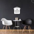 Vinyl Wall Art Decal - Food Homemade For You - 16.5" x 16.5" - Modern Inspirational Funny Quote Sticker For Home Kitchen Restaurant Store Dining Room Decor 3