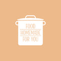 Vinyl Wall Art Decal - Food Homemade For You - 16.5" x 16.5" - Modern Inspirational Funny Quote Sticker For Home Kitchen Restaurant Store Dining Room Decor 1