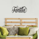 Vinyl Wall Art Decal - Familia - 35" x 14" - Modern Inspirational Word Quote Sticker For Latin Family Home Office Couple Bedroom Living Room Entryway Decor 3