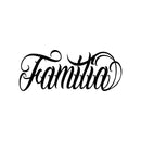Vinyl Wall Art Decal - Familia - 35" x 14" - Modern Inspirational Word Quote Sticker For Latin Family Home Office Couple Bedroom Living Room Entryway Decor 1