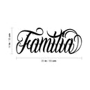Vinyl Wall Art Decal - Familia - 35" x 14" - Modern Inspirational Word Quote Sticker For Latin Family Home Office Couple Bedroom Living Room Entryway Decor 4