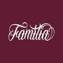 Vinyl Wall Art Decal - Familia - 35" x 14" - Modern Inspirational Word Quote Sticker For Latin Family Home Office Couple Bedroom Living Room Entryway Decor 1