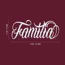 Vinyl Wall Art Decal - Familia - 35" x 14" - Modern Inspirational Word Quote Sticker For Latin Family Home Office Couple Bedroom Living Room Entryway Decor 4
