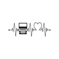 Vinyl Wall Art Decal - Heart Beat Car - 10.- Modern Motivational Quote For Bedroom Mirror Notebooks Laptops Mugs Thermos Cars Window Bumper Sticker Windows Decor 1