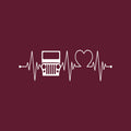 Vinyl Wall Art Decal - Heart Beat Car - 10.5" x 4" - Modern Motivational Quote For Bedroom Mirror Notebooks Laptops Mugs Thermos Cars Window Bumper Sticker Windows Decor 1