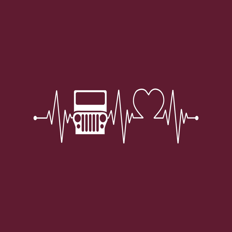 Vinyl Wall Art Decal - Heart Beat Car - 10.5" x 4" - Modern Motivational Quote For Bedroom Mirror Notebooks Laptops Mugs Thermos Cars Window Bumper Sticker Windows Decor 1