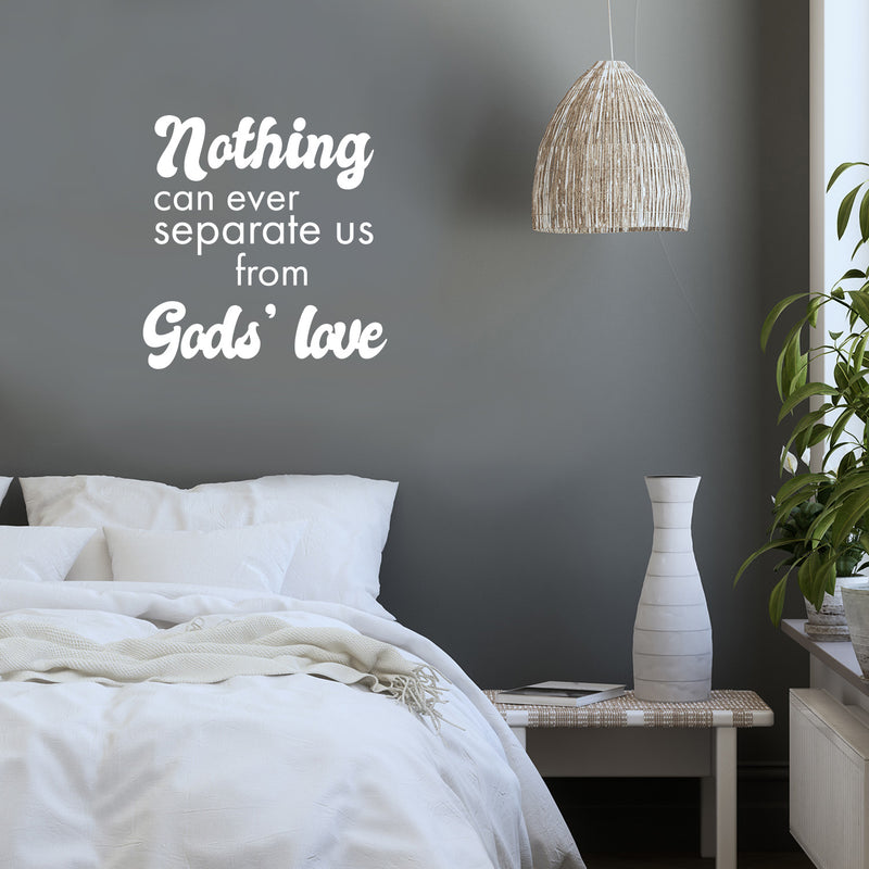 Vinyl Wall Art Decal - Nothing Can Never Separate Us From God's Love - 20" x 19" - Spiritual Lovely Inspiring Quote Sticker For Home Bedroom Living Room Religious Center Decor 3