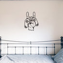 Vinyl Wall Art Decal - Hand With Game Controller - 22" x 17" - Trendy Show Rock Design Sticker For Home Office Living Room Gamer Teen Bedroom Kids Room Mirror Decor 3