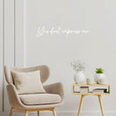 Vinyl Wall Art Decal - You Don't Impress Me - 8" x 41.5" - Modern Motivational Optimism Quote Sticker For Home Office Bedroom Living Room Classroom Coffee Shop Decor 3