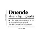 Vinyl Wall Art Decal - Duende Definition - 1- Trendy Inspirational Life Quote Sticker For Home Office Bedroom Living Room Store Coffee Shop Decor 4