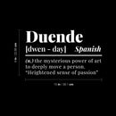 Vinyl Wall Art Decal - Duende Definition - 15" x 11" - Trendy Inspirational Life Quote Sticker For Home Office Bedroom Living Room Store Coffee Shop Decor 4