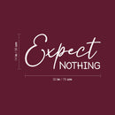 Vinyl Wall Art Decal - Except Nothing - 14" x 30" - Trendy Motivating Positive Lifestyle Quote Sticker For Home Bedroom Living Room Classroom Office Coffee Shop Gym Fitness Decor 4