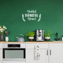 Vinyl Wall Art Decal - Grateful Thankful Blessed - 15" x 25" - Modern Inspiring Lovely Fall Season Design Sticker For Home Family Room Playroom Classroom Office Coffee Shop Storefront Decor 2