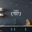 Vinyl Wall Art Decal - Grateful Thankful Blessed - 15" x 25" - Modern Inspiring Lovely Fall Season Design Sticker For Home Family Room Playroom Classroom Office Coffee Shop Storefront Decor 3