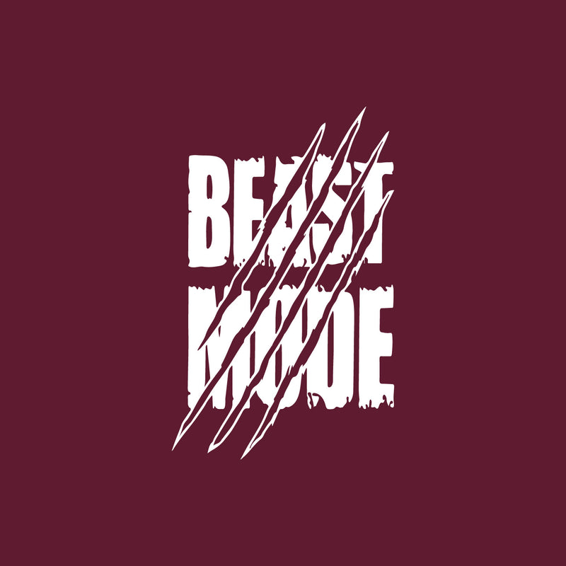 Vinyl Wall Art Decal - Beast Mode - 27" x 17" - Trendy Motivational Positive Design Healthy Quote Sticker For Office Workout Room Yoga Dance CrossFit Center Gym Fitness Lifestyle Decor 1