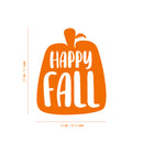 Vinyl Wall Art Decal - Happy Fall - 20" x 16" - Modern Lovely Autumn Season Pumpkin Design Sticker For Home Family Room School Office Coffee Shop Doors Windows Storefront Decor 4