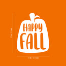 Vinyl Wall Art Decal - Happy Fall - 20" x 16" - Modern Lovely Autumn Season Pumpkin Design Sticker For Home Family Room School Office Coffee Shop Doors Windows Storefront Decor 4