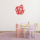 Vinyl Wall Art Decal - Apple Shape - 19" x 20" - Modern Inspirational Educational Quote Sticker For Teachers Home School Kids Room Work Office Classroom Decor 2