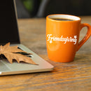 Vinyl Wall Art Decal - Friendsgiving - 1" x 3.5" - Grateful Inspirational Thanksgiving Season Quote Bumper Sticker For Car Window Coffee Mug Office Notebook Laptop Decor 2