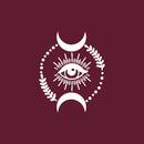 Vinyl Wall Art Decal - Eye Moon - 17" x 21" - Modern Sticker Trendy Figures Minimalist Flower Design For Home Bedroom Living Room Work Office Store Fine Decor 1