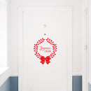 Vinyl Wall Art Decal - Joyeux Noel - 16.5" x 19" - Holiday Christmas Season Trendy Seasonal Quote Sticker For Home School Living Room Work Office Classroom Entryway Door Store Window Decor 3