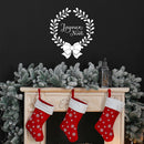 Vinyl Wall Art Decal - Joyeux Noel - 16.5" x 19" - Holiday Season Trendy Seasonal Quote Sticker For Home School Living Room Work Office Classroom Entryway Door Store Window Decor 2