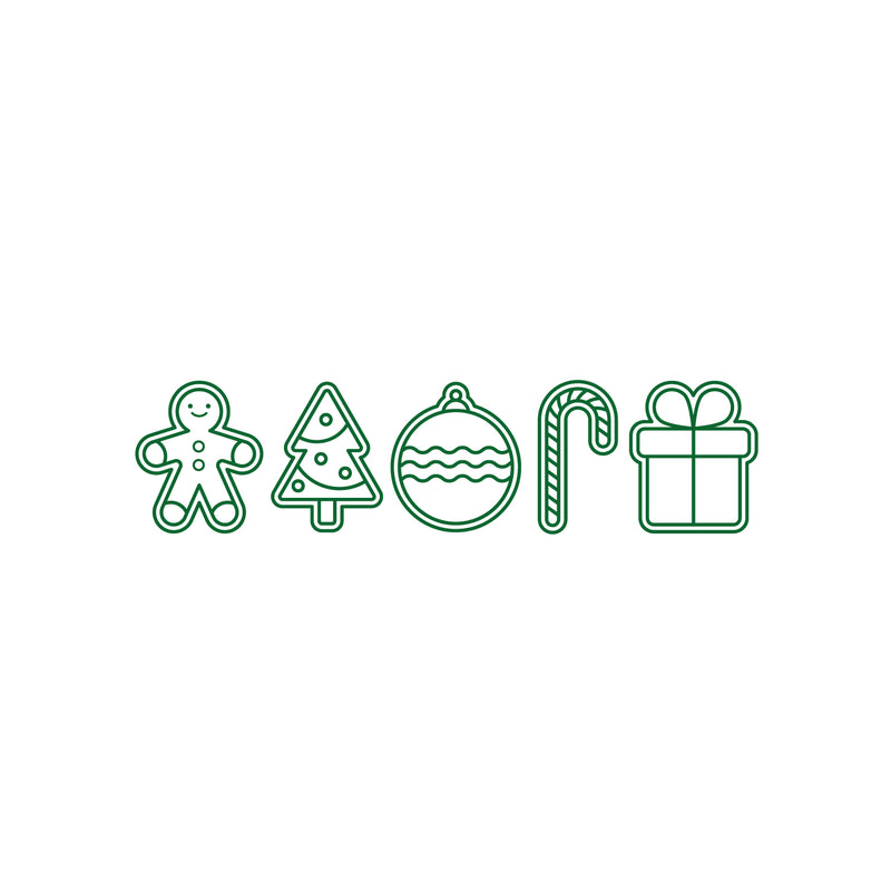 Vinyl Wall Art Decal - Hanging Christmas Ornaments - 60.5" x 15" - Holiday Season Trendy Seasonal Sticker For Home School Living Room Work Office Classroom Door Store Window Decor 1
