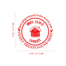 Vinyl Wall Art Decal - Mrs Claus Cookies - 16" x 16" - Holiday Christmas Season Trendy Seasonal Quote Sticker For Family Home School Kids Room Living Room Door Decor 4