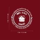 Vinyl Wall Art Decal - Mrs Claus Cookies - 16" x 16" - Holiday Christmas Season Trendy Seasonal Quote Sticker For Family Home School Kids Room Living Room Door Decor 4