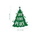 Vinyl Wall Art Decal - Joy Love Peace - 13" x 17" - Holiday Christmas Season Trendy Seasonal Quote Sticker For Home School Living Room Work Office Classroom Store Decor 4