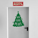 Vinyl Wall Art Decal - Joy Love Peace - 13" x 17" - Holiday Christmas Season Trendy Seasonal Quote Sticker For Home School Living Room Work Office Classroom Store Decor 2
