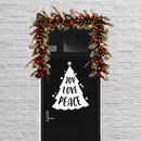 Vinyl Wall Art Decal - Joy Love Peace - 13" x 17" - Holiday Christmas Season Trendy Seasonal Quote Sticker For Home School Living Room Work Office Classroom Store Decor 2
