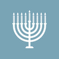 Vinyl Wall Art Decal - Hanukkah Menorah - 18.5" x 16.5" - Grateful Inspirational Holiday Season Judaism Faith Quote Sticker For Home Entry Door Dining Room Living Room Decor 1
