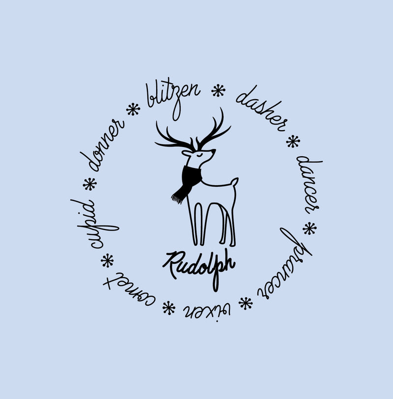 Vinyl Wall Art Decal - Reindeer Names - 16" x 16" - Holiday Christmas Season Trendy Seasonal Quote Sticker For Home School Living Room Work Office Classroom Store Decor 1