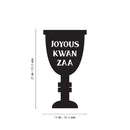 Vinyl Wall Art Decal - Joyous Kwanzaa - Grateful Inspirational Holiday Season Quote Sticker For Home Entry Door Dining Room Living Room Decor 4